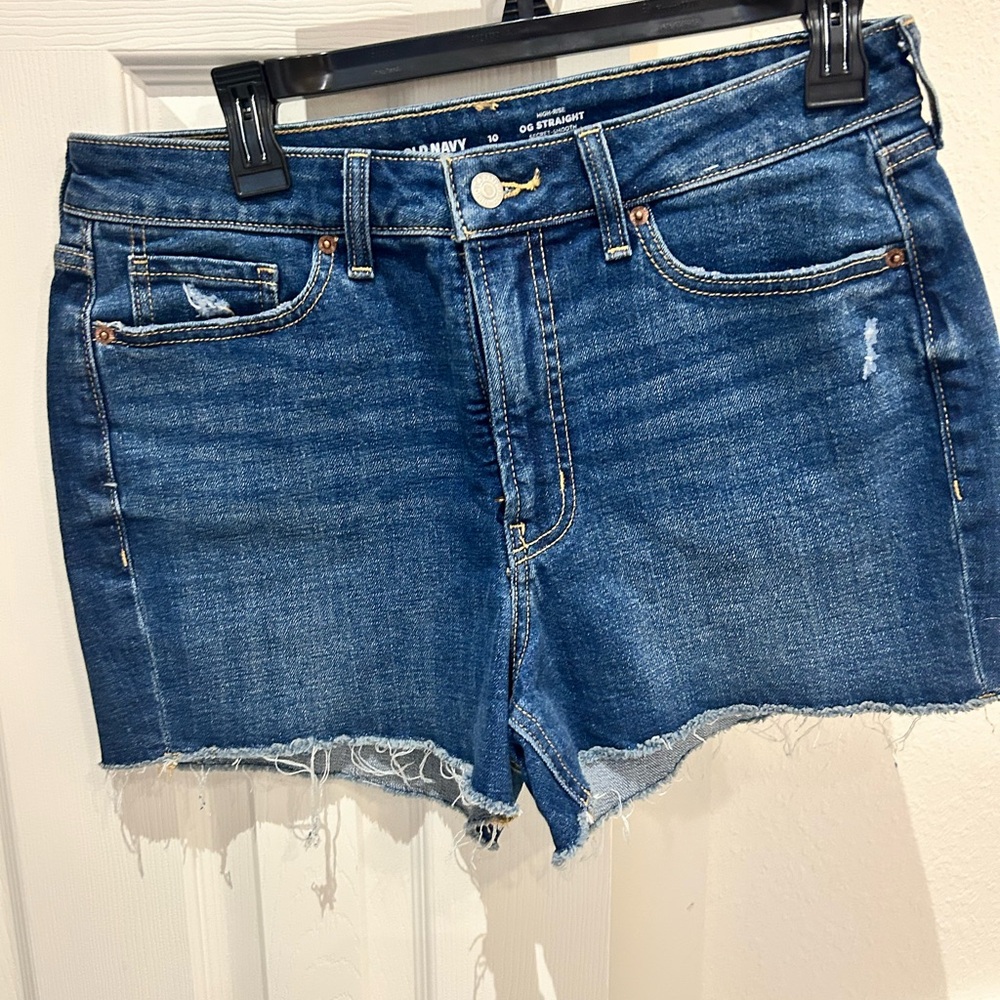 Old Navy Women's Distressed Blue Jean Shorts